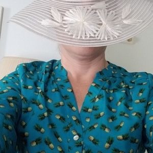 Teal pineapple dress...how fun!